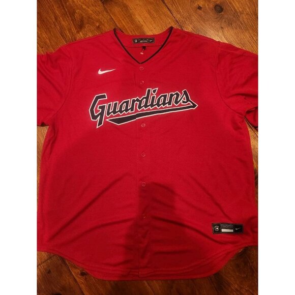 Nike Engineered Authentic Cleveland Guardians Baseball Red Jersey Men’s XXL Nwot - Picture 1 of 5